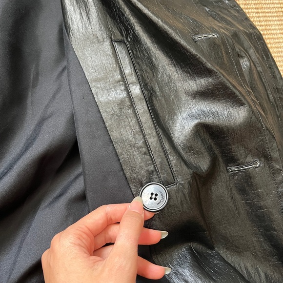 Saint Laurent black oversized trench coat with original dust bag - Picture 6 of 14